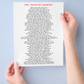 Noodgetallen FLYER (Hand)