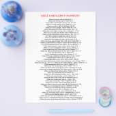 Noodgetallen FLYER (Enkel)