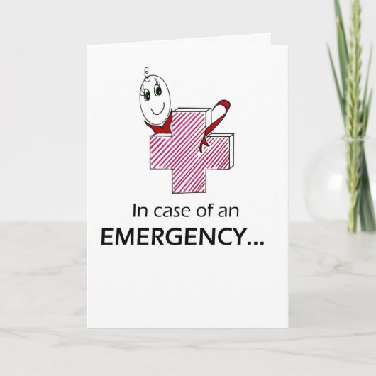 NOODGEVALLEN KAART (Voorkant)