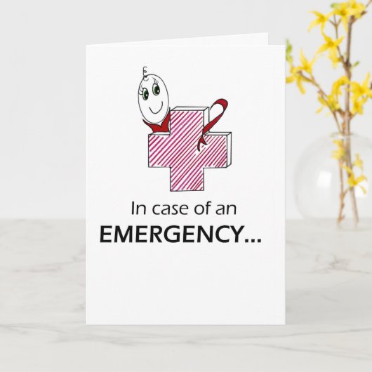 NOODGEVALLEN KAART (Gele Bloem)