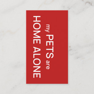 Noodhuisdieren Visitekaartje