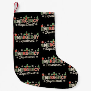 Noodhulp afdeling Kerst ER Nurse Santa Crew Kleine Kerstsok