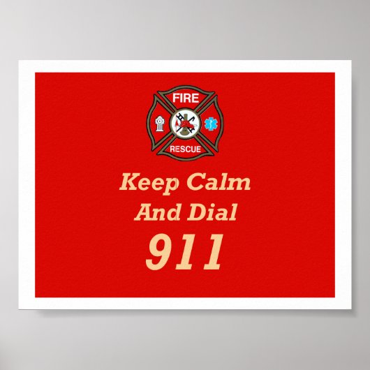 Noodhulp bij brand-Poster 911 Poster (Voorkant)