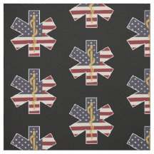 Noodhulp medische hulpverlener deelt VS vlag EMS E