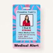 Noodhulp medische waarschuwing Aangepaste kaart Ka Badge (Voorkant)