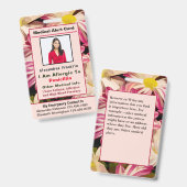 Noodhulp medische waarschuwing Aangepaste kaart Ka Badge (Voor- en achterkant)