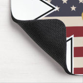 Noodhulp van medisch personeel: Amerikaanse vlag - Muismat (Hoek)