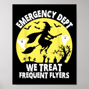 Noodhulp Wij behandelen frequent flyers er Nurse H Poster