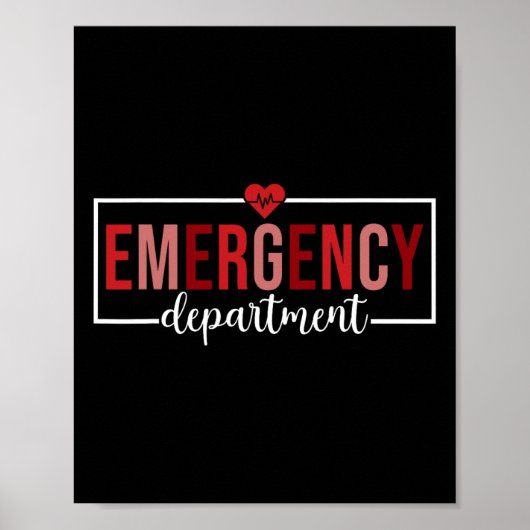 Noodhulpafdeling door Aishopi Valentijnsdag EM Poster (Voorkant)