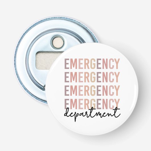 Noodhulpafdeling | ER Zuster | ER Tech Button Flesopener (Voorkant)