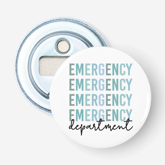 Noodhulpafdeling | ER Zuster | ER Tech Button Flesopener (Voorkant)