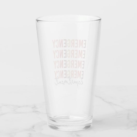 Noodhulpafdeling | ER Zuster | ER Tech Glas (Achterkant)