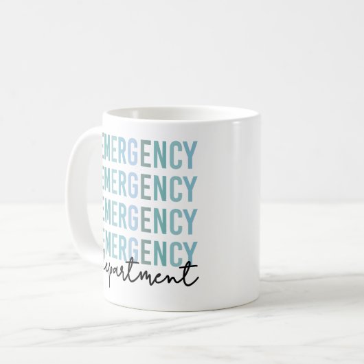 Noodhulpafdeling | ER Zuster | ER Tech Koffiemok (Voorkant links)