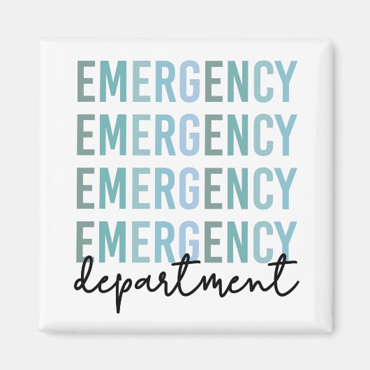 Noodhulpafdeling | ER Zuster | ER Tech Magneet (Voorkant)