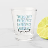 Noodhulpafdeling | ER Zuster | ER Tech Shot Glas (Voorkant)