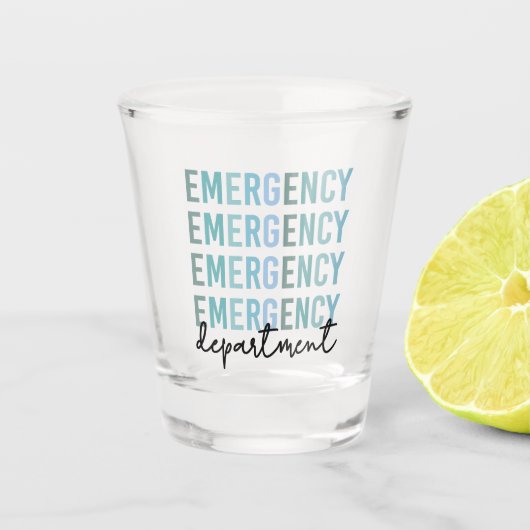 Noodhulpafdeling | ER Zuster | ER Tech Shot Glas (Voorkant)