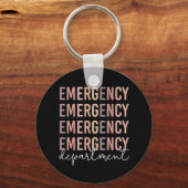 Noodhulpafdeling | ER Zuster | ER Tech Sleutelhanger (Voorkant)