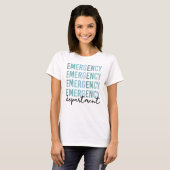 Noodhulpafdeling | ER Zuster | ER Tech T-shirt (Voorkant volledig)