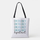 Noodhulpafdeling | ER Zuster | ER Tech Tote Bag (Achterkant)