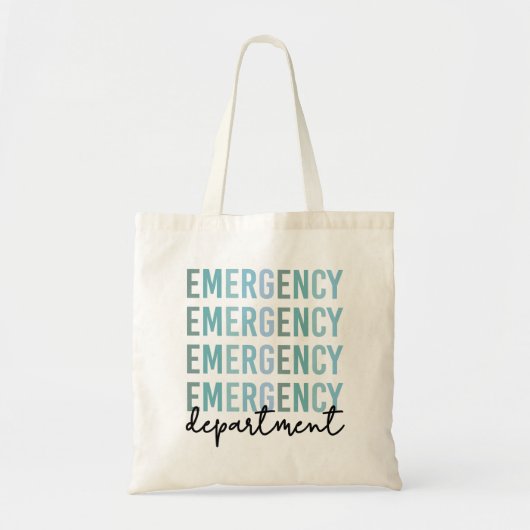Noodhulpafdeling | ER Zuster | ER Tech Tote Bag (Voorkant)