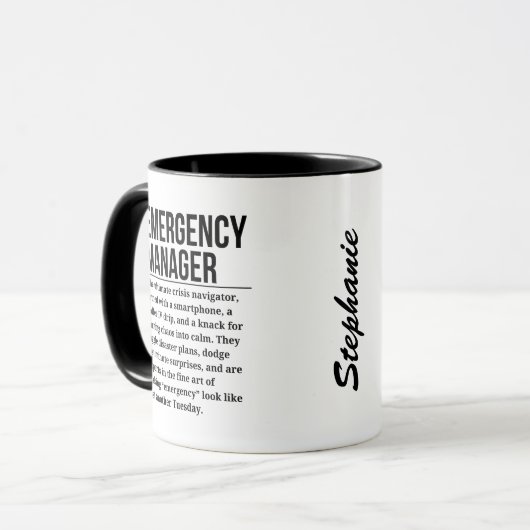 Noodhulpverlener Mok (Voorkant links)