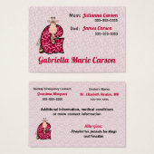 Noodinformatie Kaarten voor kinderen Brief G Visitekaartje (Voorkant /achterkant)