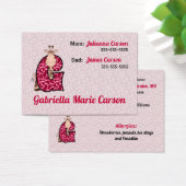 Noodinformatie Kaarten voor kinderen Brief G Visitekaartje (Bureau)