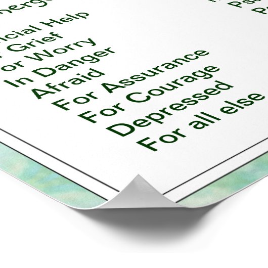 Noodinformatiescripts voor aanmoediging poster (Hoek)