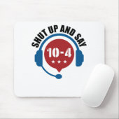 Noodinterventie van politie Zwijg en zeg 10-4 Muismat (Met muis)