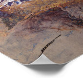  noodkaart voor het nationale park Denali Poster (Hoek)