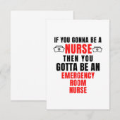 NOODKAMER BEDANKKAART (Voorkant / Achterkant)