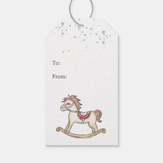 Noodkraker en kerstboom cadeaulabel (Achterkant)