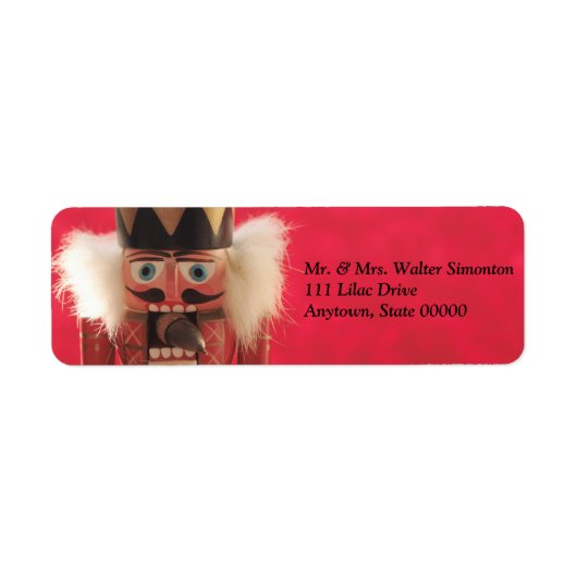 Noodkraker met kerst etiket (Voorkant)