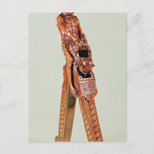 Noodkrakers in de vorm van een man briefkaart (Voorkant)