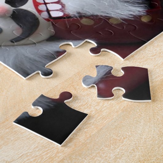 Noodkrakers leiden samen de puzzel legpuzzel (Zijkant)