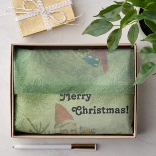  noodkreeft Evergreen Tissuepapier (Geschenk)