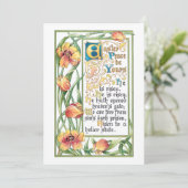 noodkreukelaar met Gold Tulips Feestdagenkaart (Staand voorkant)