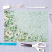 noodkreukeling Floral achtergrond groen Tissuepapier (Craft)