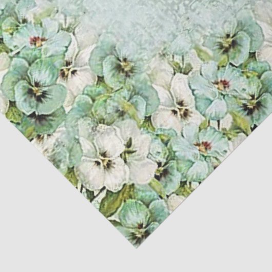 noodkreukeling Floral achtergrond groen Tissuepapier (Detail)