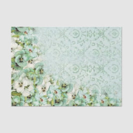  noodkreukeling Floral achtergrond groen Tissuepapier