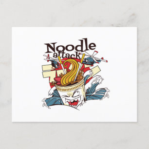 Noodle-aanval Briefkaart
