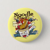 Noodle Attack Ronde Button 5,7 Cm (Voorkant)