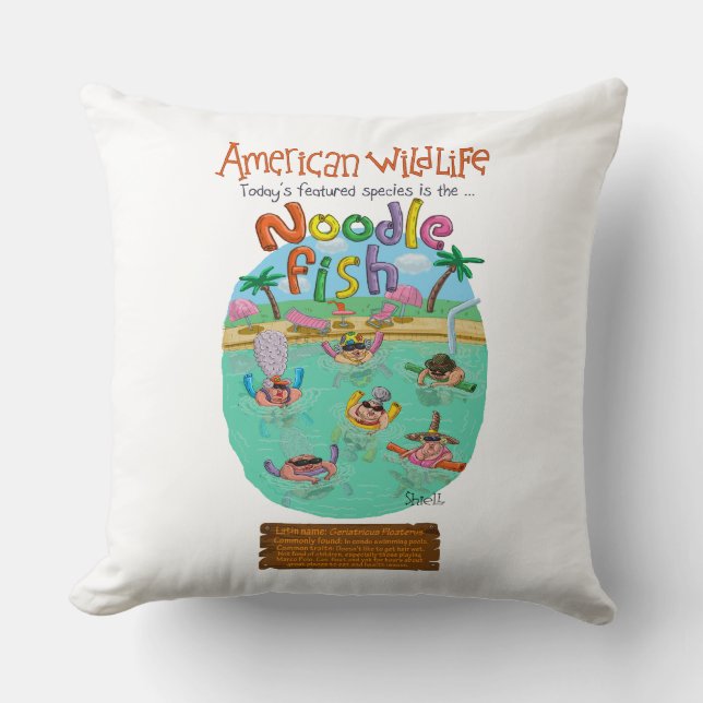 Noodle Fish Kussen (Voorkant)