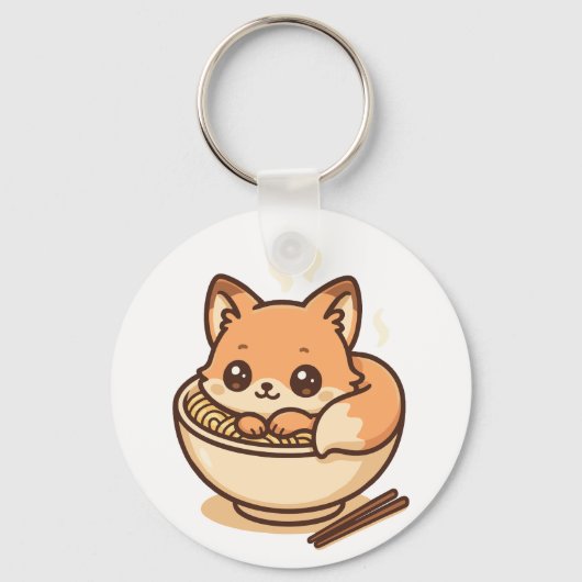 Noodle Fox Sleutelhanger (Voorkant)