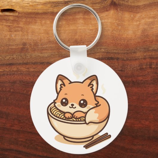 Noodle Fox Sleutelhanger (Voorkant)