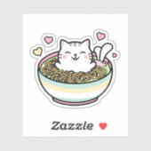 Noodle Kat - Kawaii Ramen Cat Sticker (Vel)