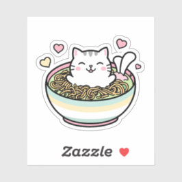 Noodle Kat - Kawaii Ramen Cat Sticker
