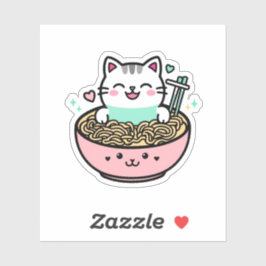 Noodle Kat - Kawaii Ramen Cat Sticker
