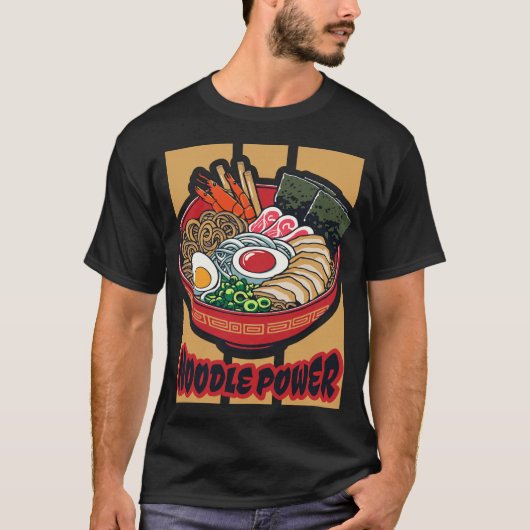 noodle power - ramen t-shirt (Voorkant)