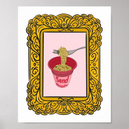 Noodle, stuur grappige noods poster (Voorkant)